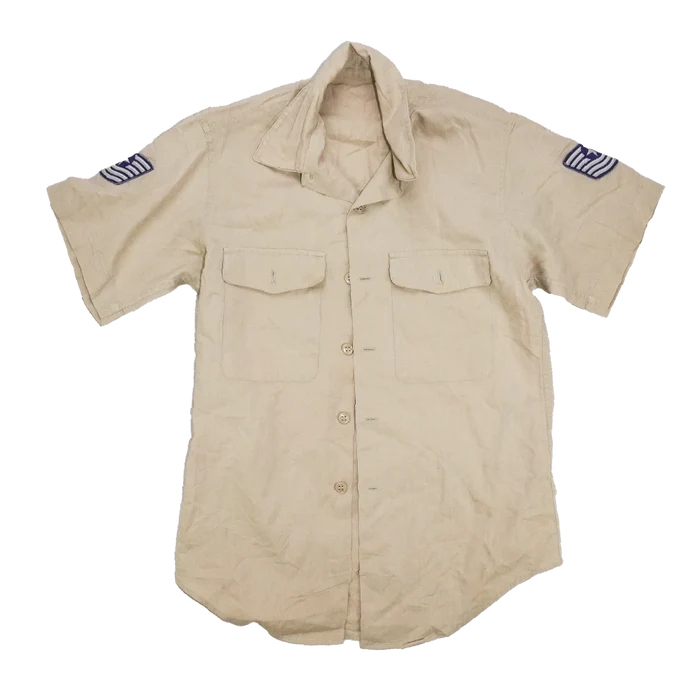 US Air Force 1960s Khaki Short Sleeve Shirt - Small, Item 4 - US Air Force Surplus - Service Shirts