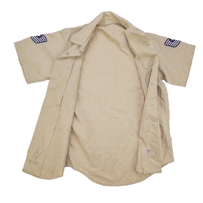 US Air Force 1960s Khaki Short Sleeve Shirt - Small, Item 4 - US Air Force Surplus - Service Shirts