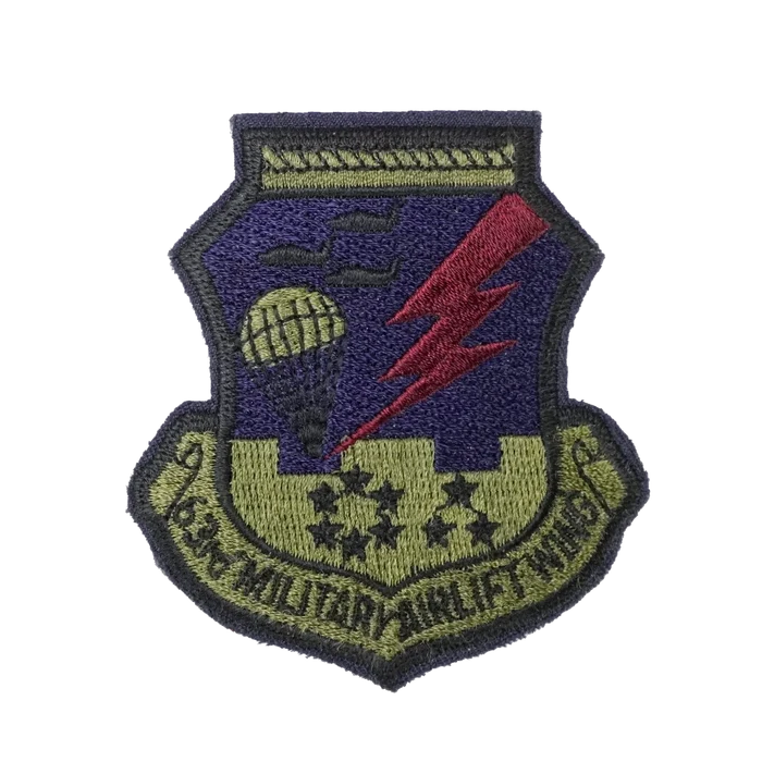 US Air Force 63rd Military Airlift Wing Subdued Patch - Army & Outdoors - Flags, Badges & Insignia