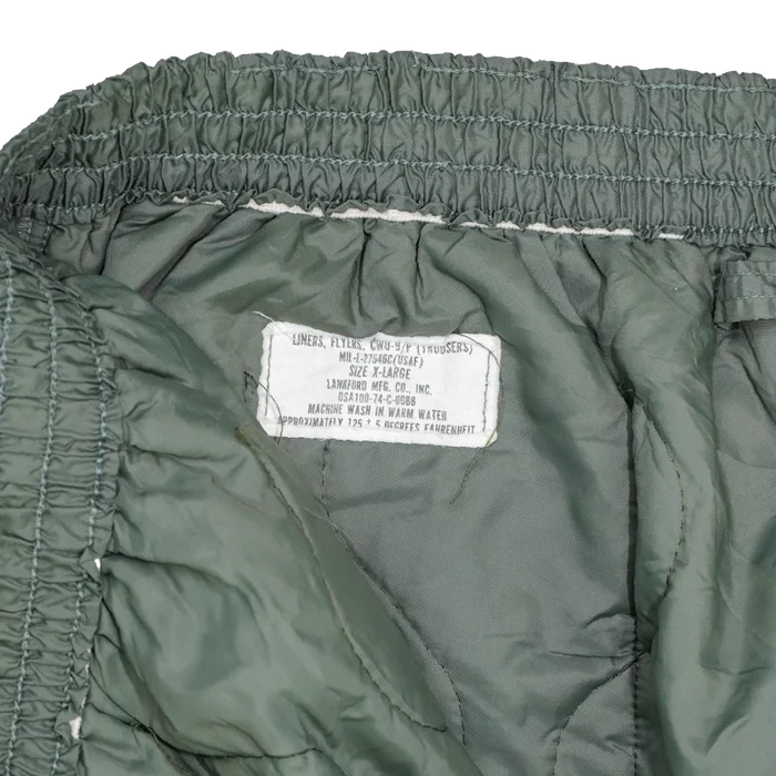 US Air Force CWU-9/P Trouser Liner - XLarge - Army & Outdoors - Winter Trousers