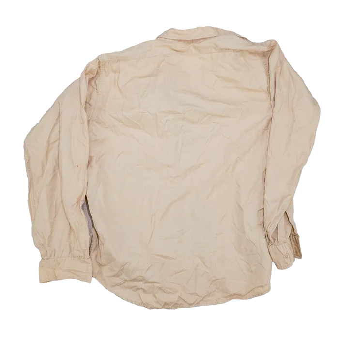US Army 1950s Khaki Long Sleeve Service Shirt - 15.5x34, Medium - US Army Surplus - Service Shirts