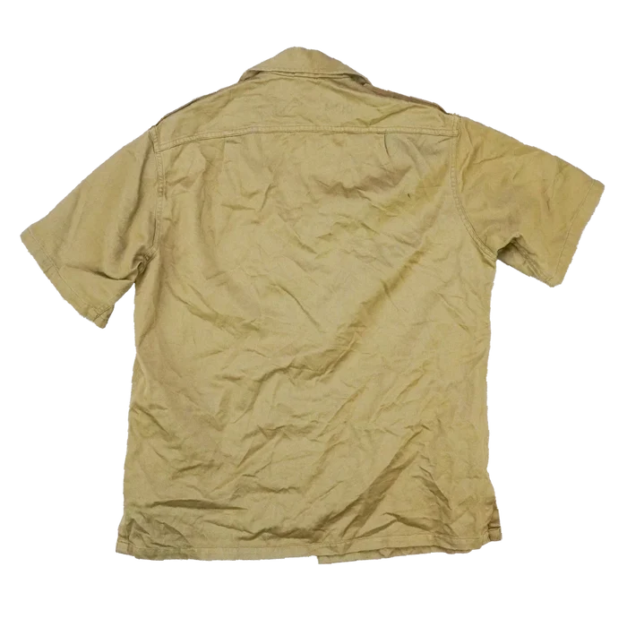US Army 1950s Khaki Short Sleeve Shirt - Medium - US Army Surplus - Service Shirts