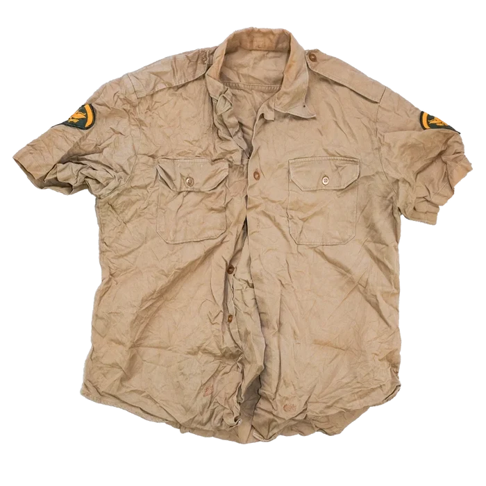 US Army 1960s Khaki Short Sleeve Shirt - Small - US Army Surplus - Service Shirts