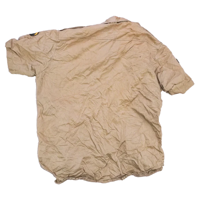 US Army 1960s Khaki Short Sleeve Shirt - Small - US Army Surplus - Service Shirts