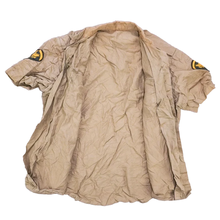 US Army 1960s Khaki Short Sleeve Shirt - Small - US Army Surplus - Service Shirts