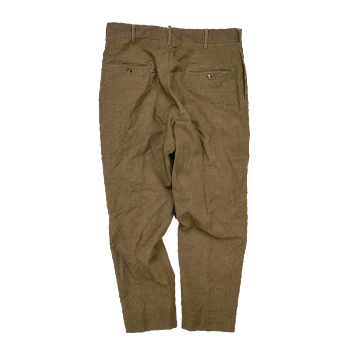 US Army M-1952 Olive Wool Trousers - 32x29, Medium - US Army Surplus - Dress Trousers