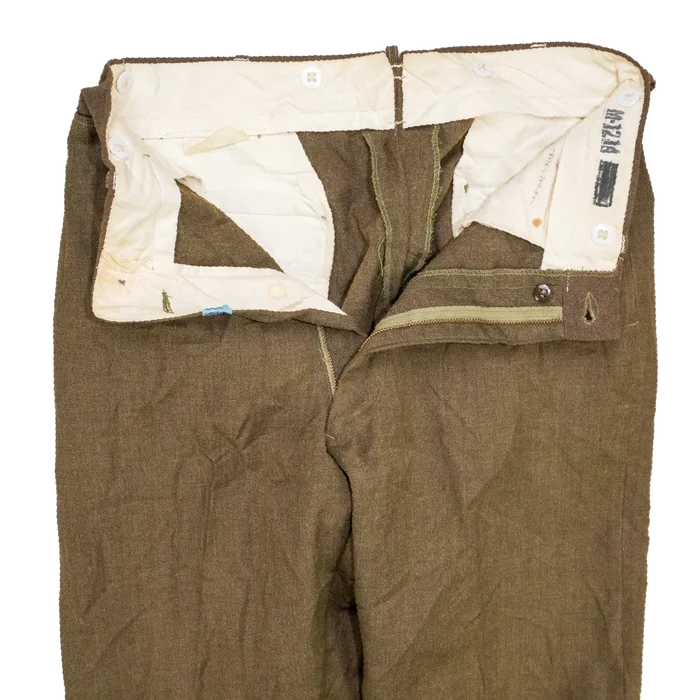 US Army M-1952 Olive Wool Trousers - 32x29, Medium - US Army Surplus - Dress Trousers