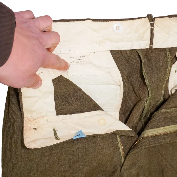US Army M-1952 Olive Wool Trousers - 32x29, Medium - US Army Surplus - Dress Trousers