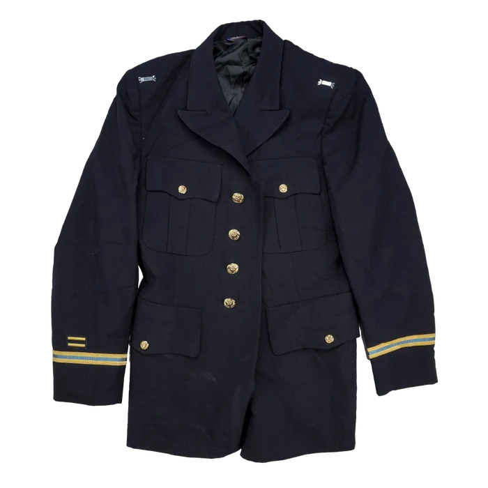 US Army Officers Black Service Dress Jacket - 39S, Medium - US Army Surplus - Dress Jackets