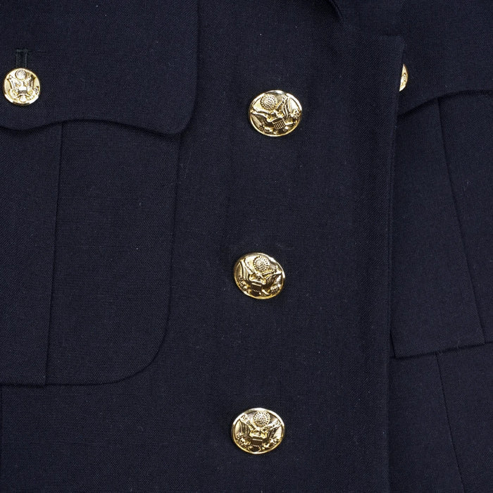 US Army Officers Black Service Dress Jacket - 39S, Medium - US Army Surplus - Dress Jackets