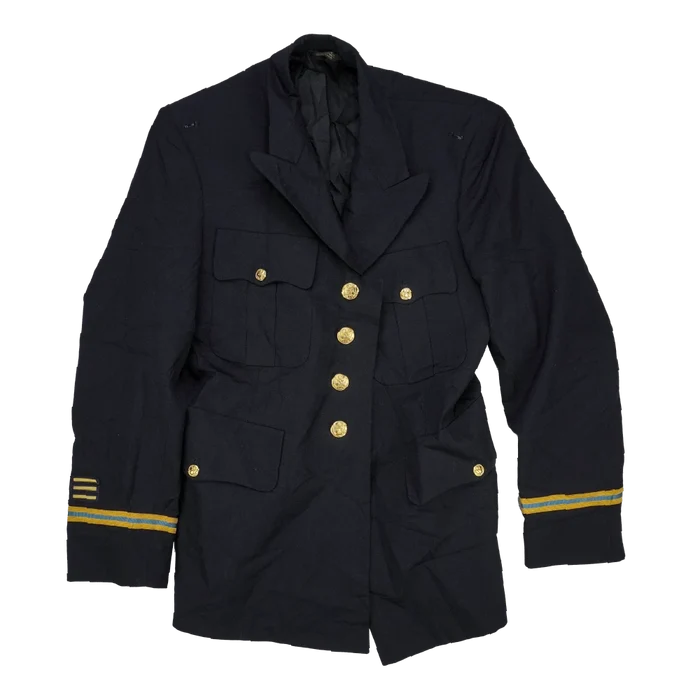 US Army Officers Black Service Dress Jacket - 40S, Medium - US Army Surplus - Dress Jackets