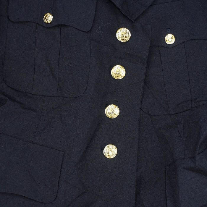US Army Officers Black Service Dress Jacket - 40S, Medium - US Army Surplus - Dress Jackets