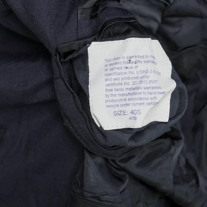 US Army Officers Black Service Dress Jacket - 40S, Medium - US Army Surplus - Dress Jackets