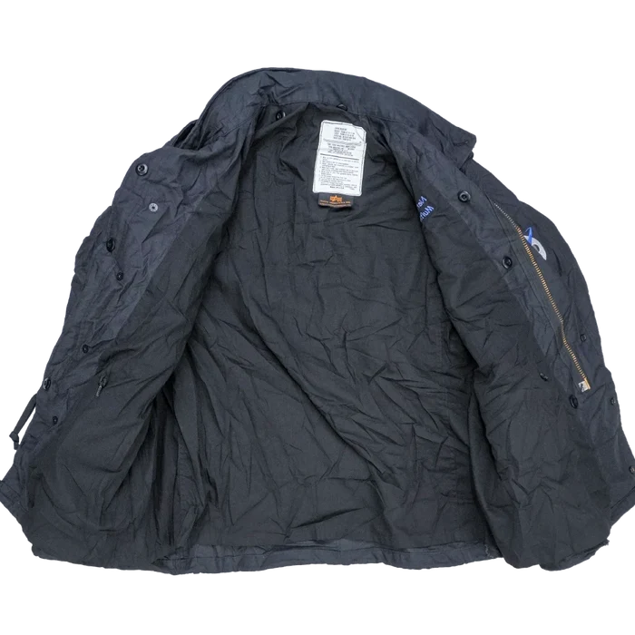 US Made Alpha Industries Black M65 Field Jacket - Large Regular - Army & Outdoors - Field Jackets