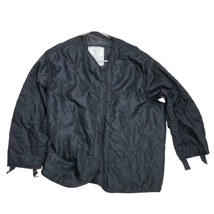US Made Black M65 Field Jacket Liner - Large - Army & Outdoors - Jacket Liner