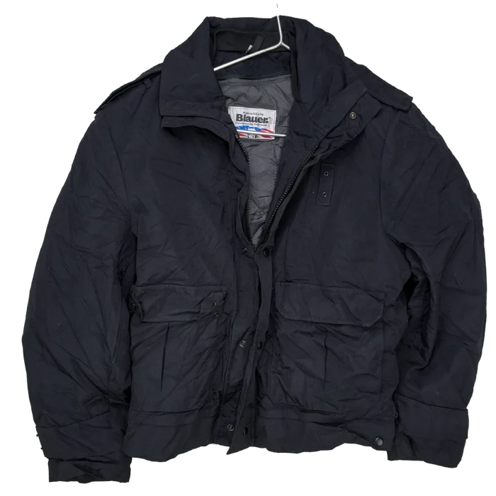 US Made Blauer Black Linerd Duty Jacket - 46L, XLarge - Army & Outdoors - Field Jackets