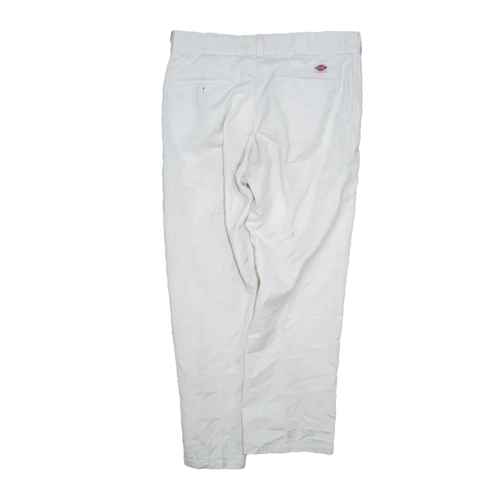 US Made Dickies White Work Trousers - 34x30, Medium - Army & Outdoors - Work Trousers
