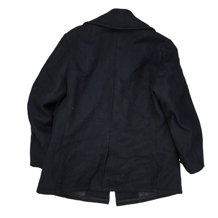 US Made Schott 740N Grey Pea Jacket - 40, Medium - Army & Outdoors - Great Coats