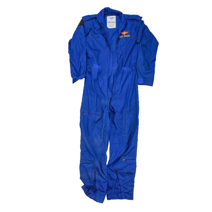 US Navy Blue CWU/73P Flyers Coveralls - 38L, Medium - US Navy Surplus - Overalls