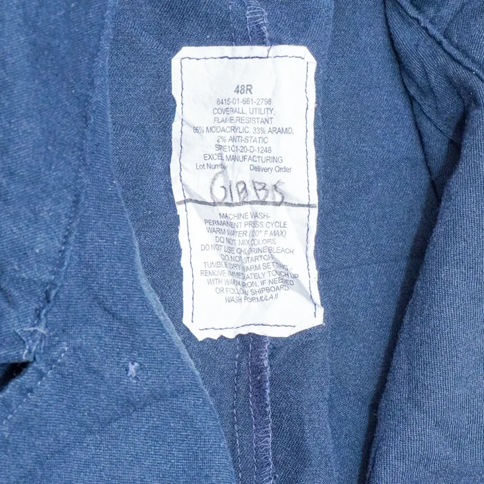 US Navy Blue Utility Coveralls - 48R, XLarge - US Navy Surplus - Overalls