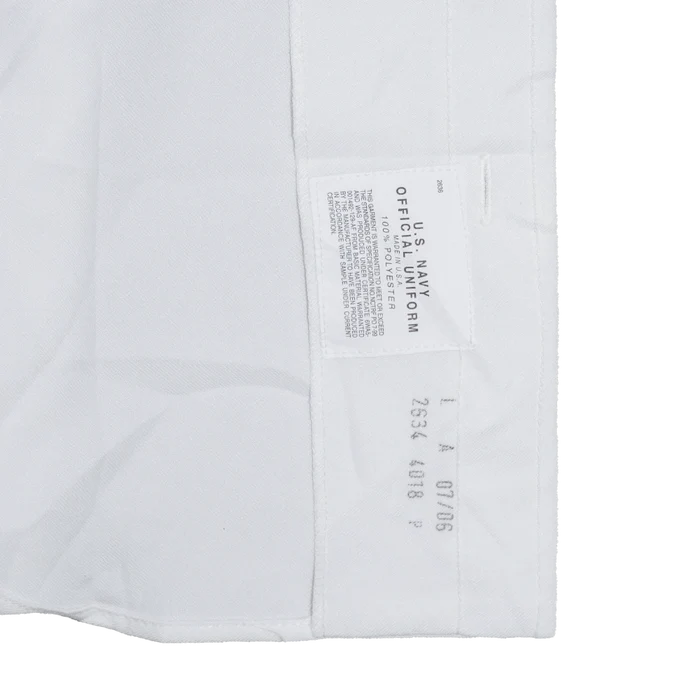 US Navy White Short Sleeve Service Shirt - Medium - US Navy Surplus - Service Shirts