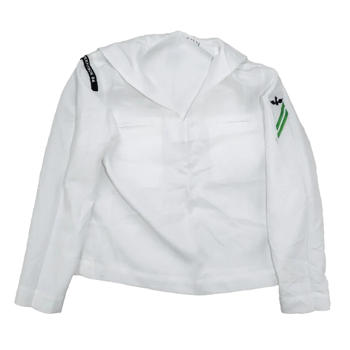 US Navy Women's White Middy Shirt - 8R, Small - US Navy Surplus - Service Shirts