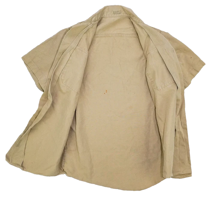 USGI 1950s Khaki Short Sleeve Shirt - XSmall - US Army Surplus - Service Shirts
