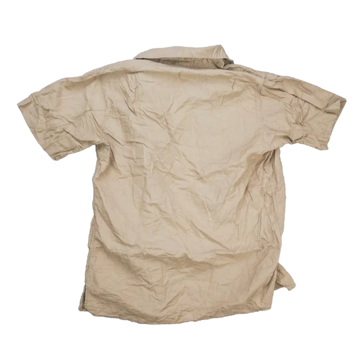 USGI 1960s Khaki Short Sleeve Shirt - Small - US Army Surplus - Service Shirts