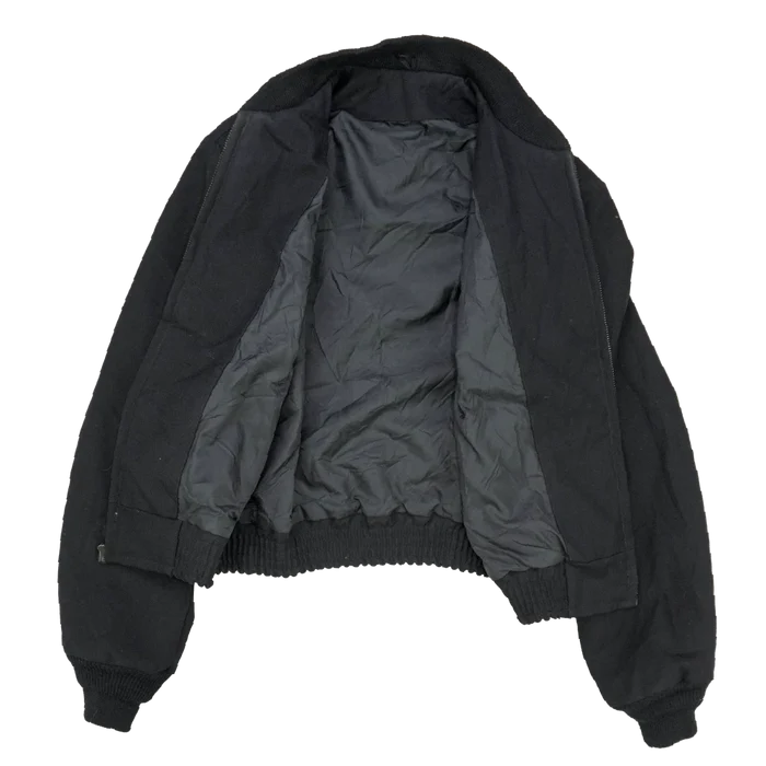 USGI Black Lightweight Windbreaker Jacket - Small Long - US Army Surplus - Field Jackets