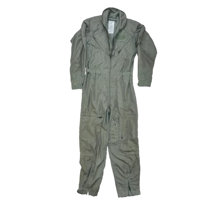 USGI CWU-27/P Olive Flyers Coveralls - 38R, Medium - US Air Force Surplus - Overalls