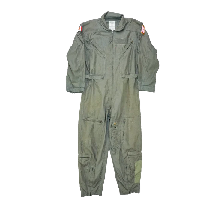 USGI CWU-27/P Olive Flyers Coveralls - 42S, Large - US Air Force Surplus - Overalls