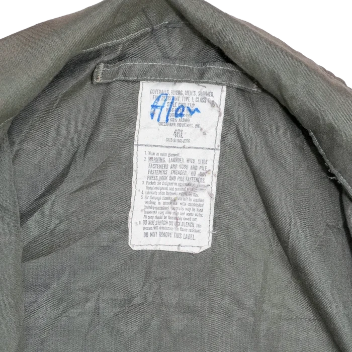 USGI CWU-27/P Olive Flyers Coveralls - 46L, XLarge - US Army Surplus - Overalls
