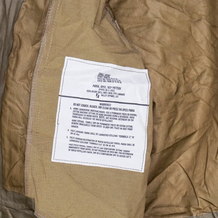 USGI OCP APEC Gore-Tex Parka - Small Short - US Army Surplus - Parkas
