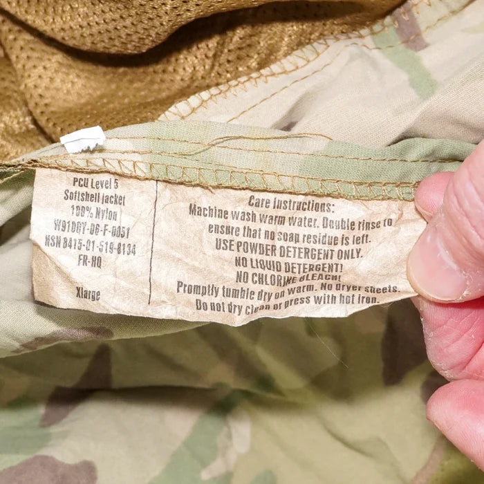 USGI OCP PCU Level 5 Soft Shell Jacket - XLarge - US Army Surplus - Softshell Jacket