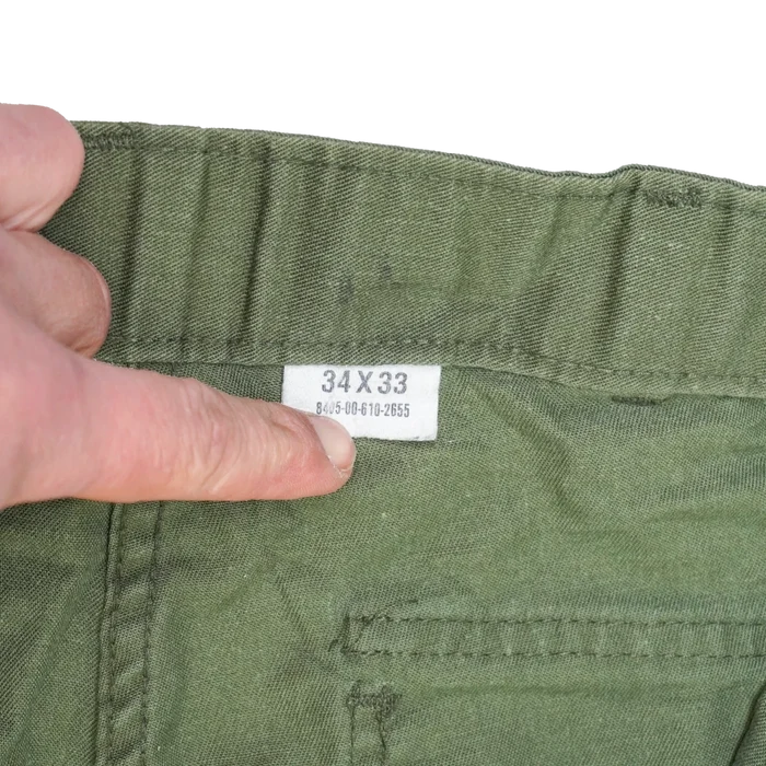 USGI OG-507 Utility Pants - 34x33, Medium - US Army Surplus - Combat Trousers