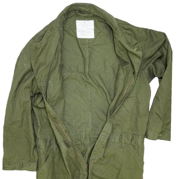USGI Olive Utility Coveralls - 48R, 2XLarge - US Army Surplus - Overalls