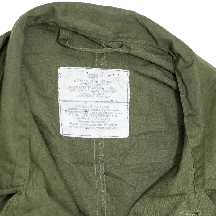 USGI Olive Utility Coveralls - 48R, 2XLarge - US Army Surplus - Overalls