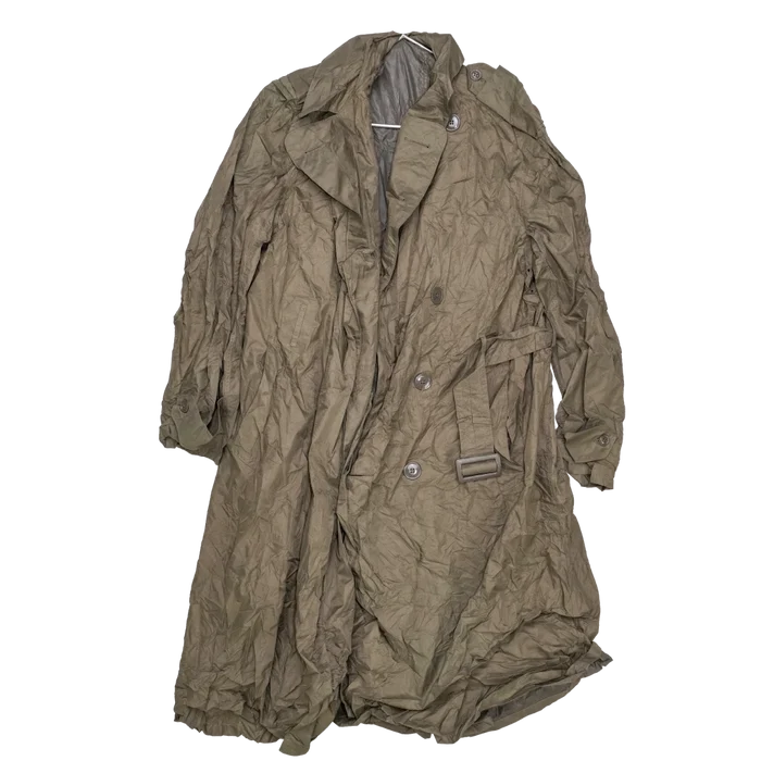 USGI Taupe Shade No. 179 Nylon Raincoat - Small - US Army Surplus - Rain Jackets