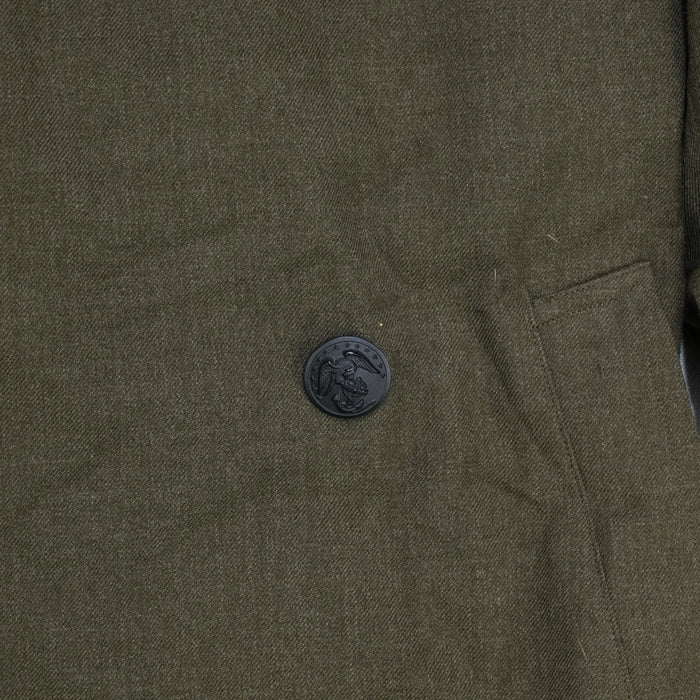 USMC Olive Wool Overcoat - 36R, Small - USMC Surplus - Great Coats