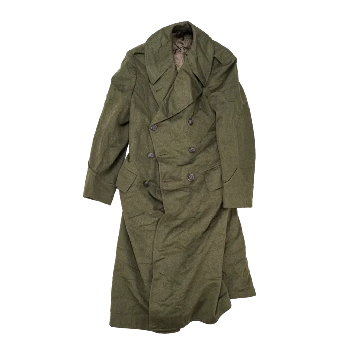 USMC Olive Wool Overcoat - Small - US Army Surplus - Great Coats