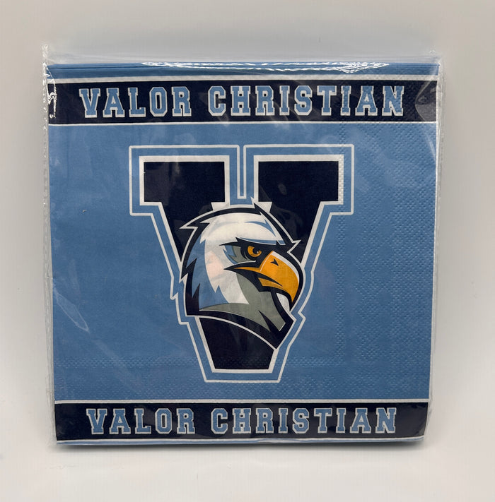 Valor Eagles 6 1/2" Paper Napkins - 25 count