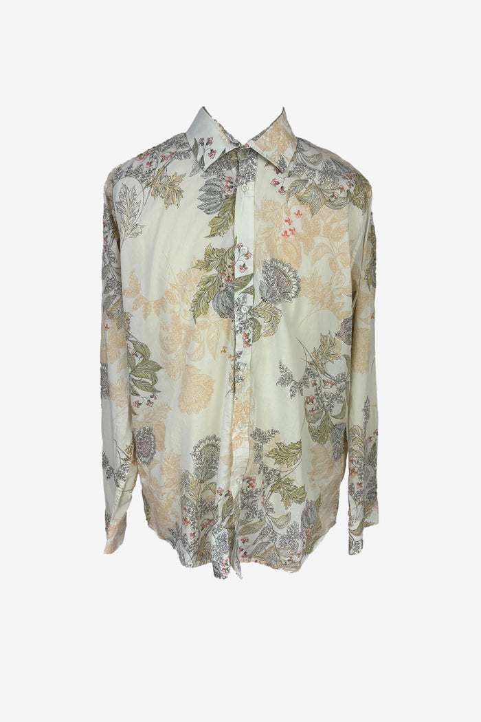 Valour Australia 100% Cotton Pastel Floral Dress Shirt