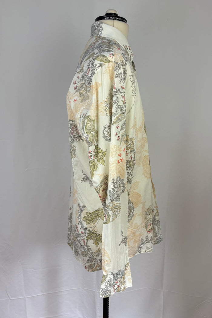 Valour Australia 100% Cotton Pastel Floral Dress Shirt