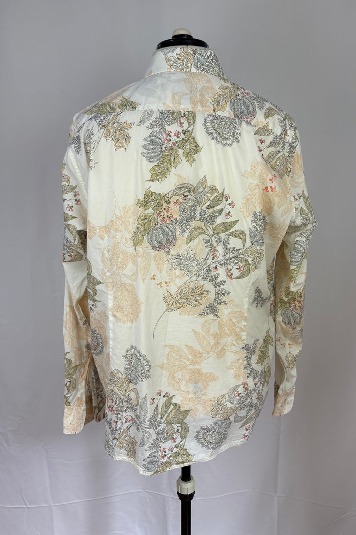 Valour Australia 100% Cotton Pastel Floral Dress Shirt