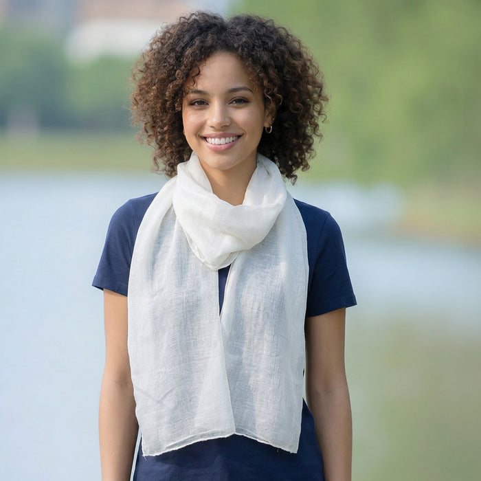 Viano - Sparkle Scarf - Cloud White (50x180cm)