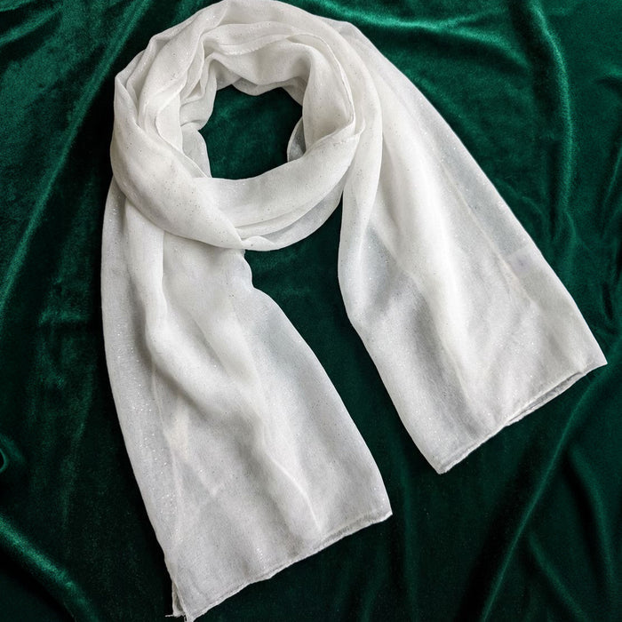Viano - Sparkle Scarf - Cloud White (50x180cm)