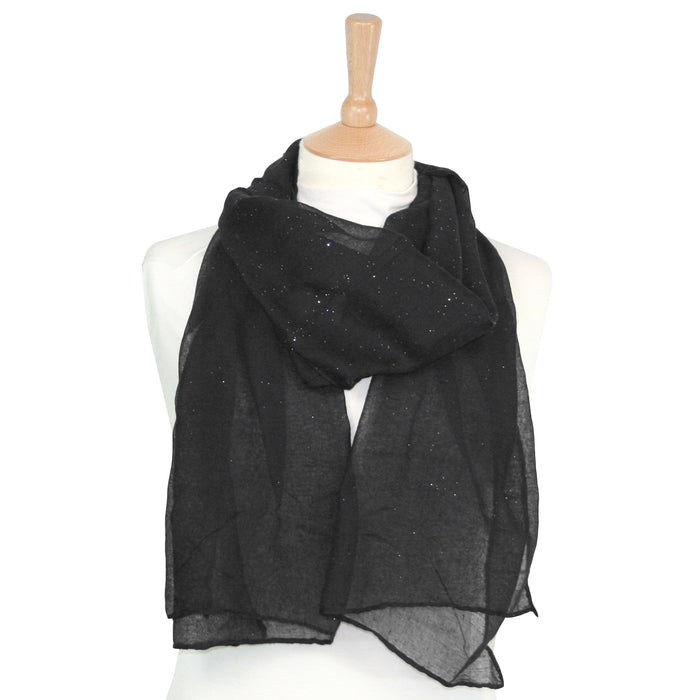 Viano Sparkle Scarf Black