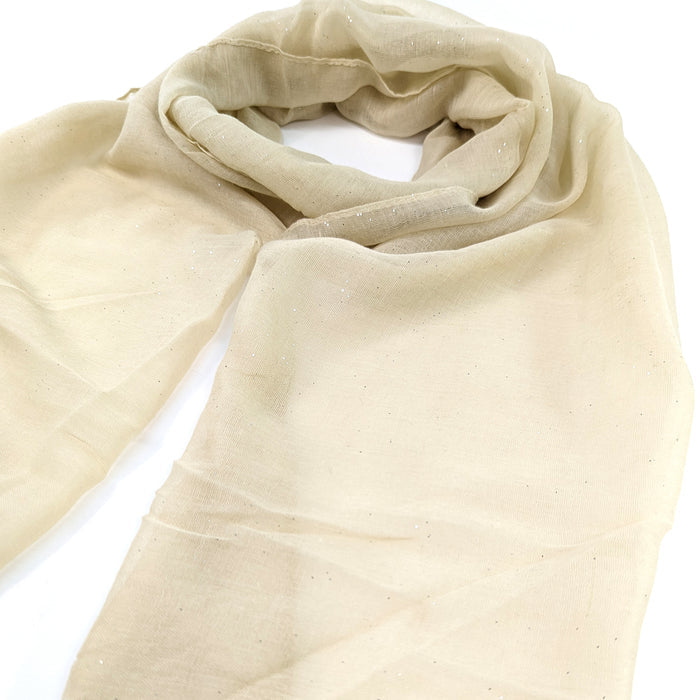 Viano Sparkle Scarf Cream