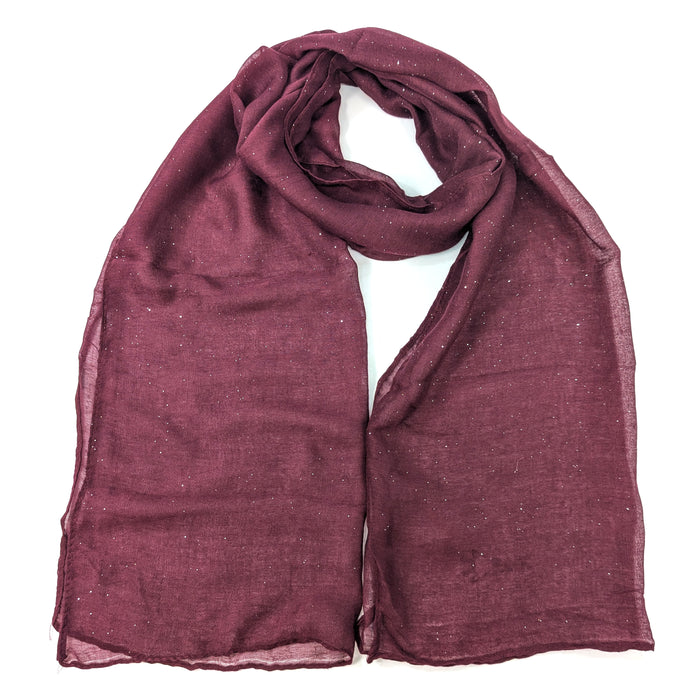 Viano Sparkle Scarf Dark Red