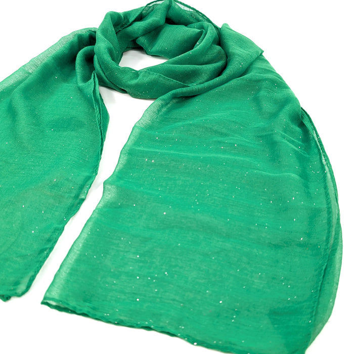 Viano Sparkle Scarf Grass Green